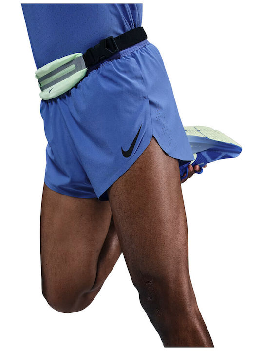 Aeroswift 2 în 1 Bermude Sport Bărbați Dri-Fit Albastre