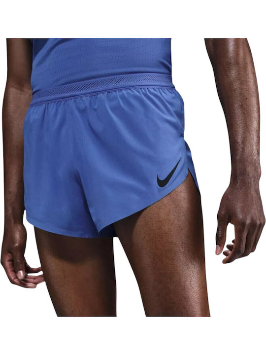 Aeroswift 2 în 1 Bermude Sport Bărbați Dri-Fit Albastre