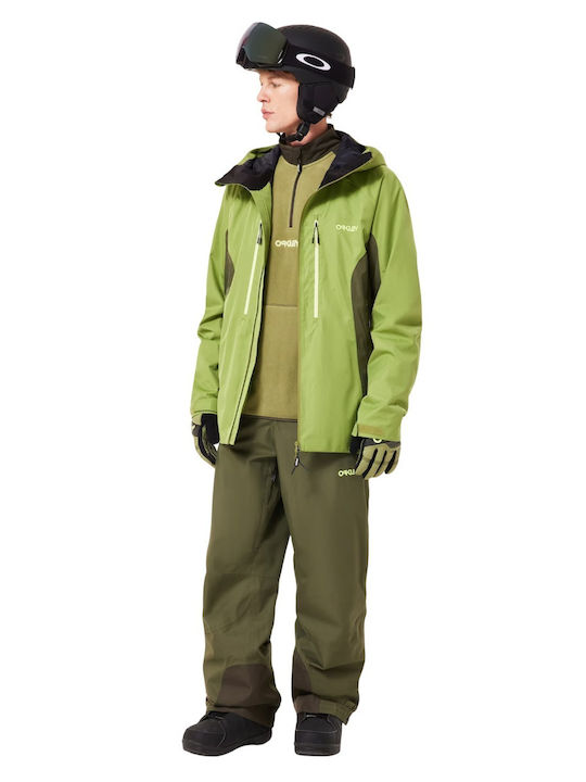 Oakley Rc Shell FOA406102-86L Pantaloni de Schi și Snowboard Pentru Bărbați Verde