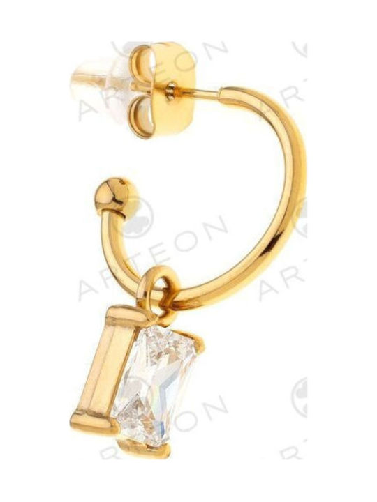 Arteon Earrings Hoops Gold Plated Steel Arteon Earrings Hoops Gold Plated Steel