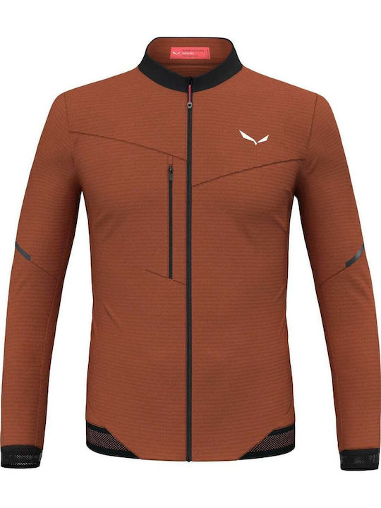Polarlite Cardigan Bărbat Fleece Maro