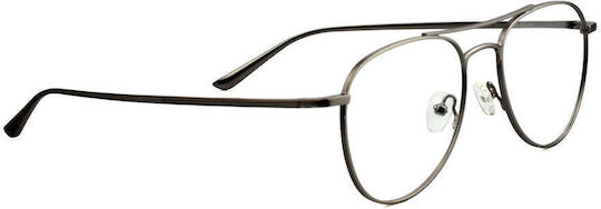 Prescription Eyeglass Frame Red Raven Optical 006 Gunmetal Red Raven