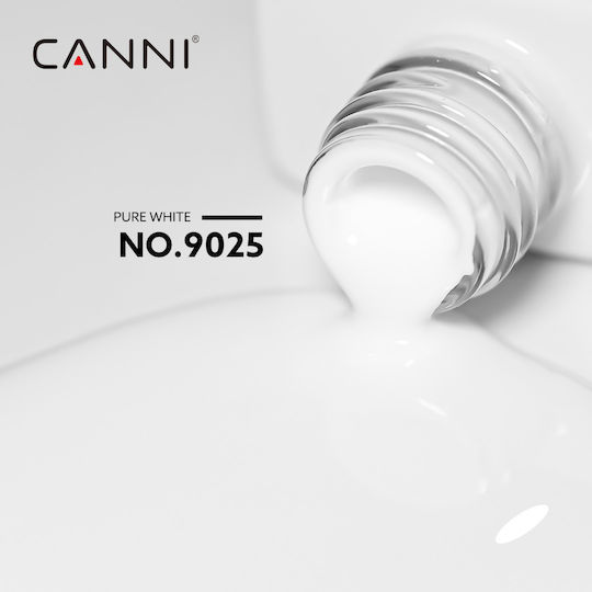 Canni Gel Nail Polish Pure White 9025 9ml