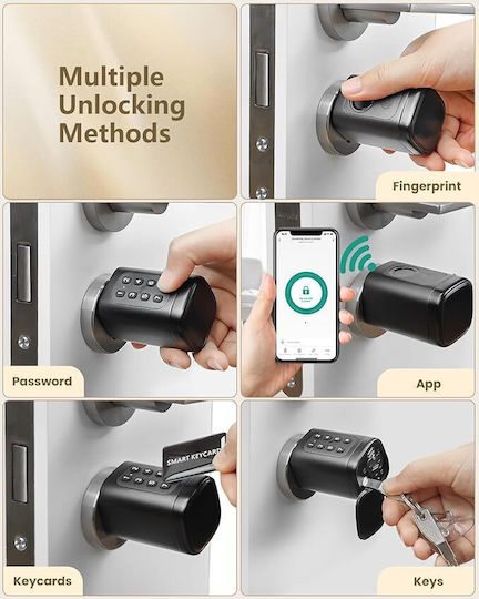 Microlink Elektronische Schlösser mit Bluetooth Schwarze