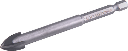Extol Burghiu Carbură Pentru Sticlă Gresie Materiale De Construcție Și Metal 12mm / 33mm