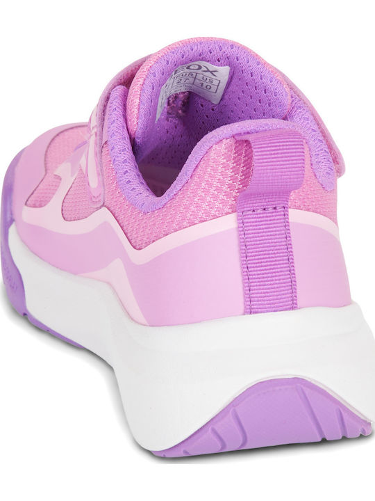 Kids Anatomic Sneakers with Hoop & Loop Closure Pink