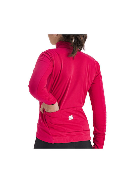 Sportful Jachetă Pentru Femei Impermeabil Jachetă Cortavânt Pentru Ciclism Mânecă Lungă Roz