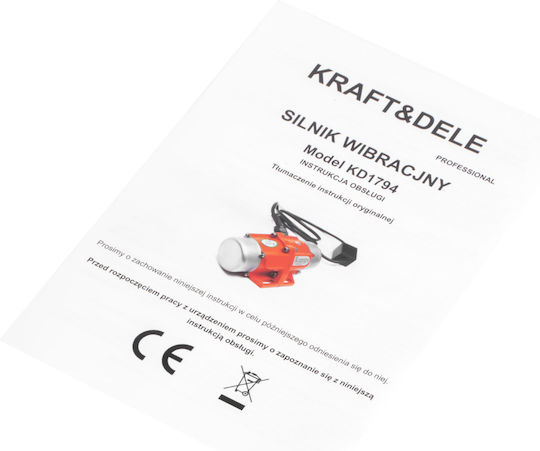 Kraft & Dele Motor Electric Monofazat Cu Turație Maximă 3000rpm 230V