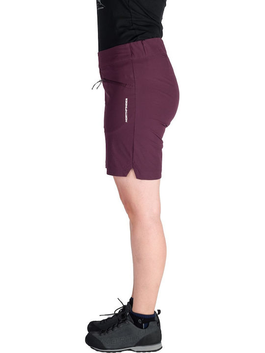 Șort sport pentru femei Burgundy