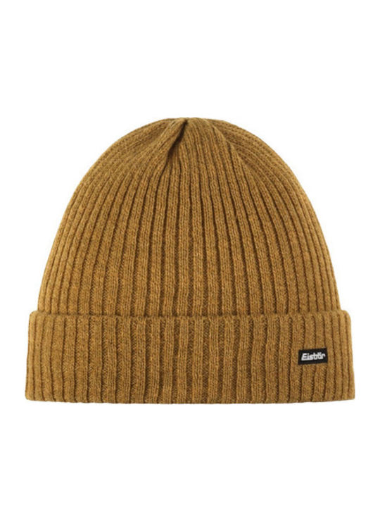 Beanie Unisex Σκούφος Πλεκτός σε Καφέ χρώμα