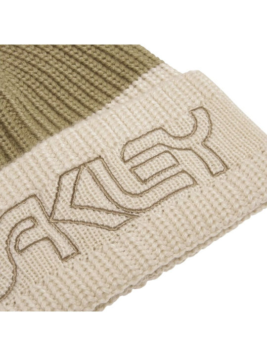 Beanie Unisex Strickmütze in Beigem Farbton