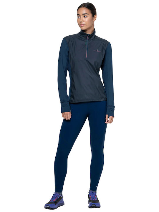 Bluza Damă Sport Uscare Rapidă Albastră