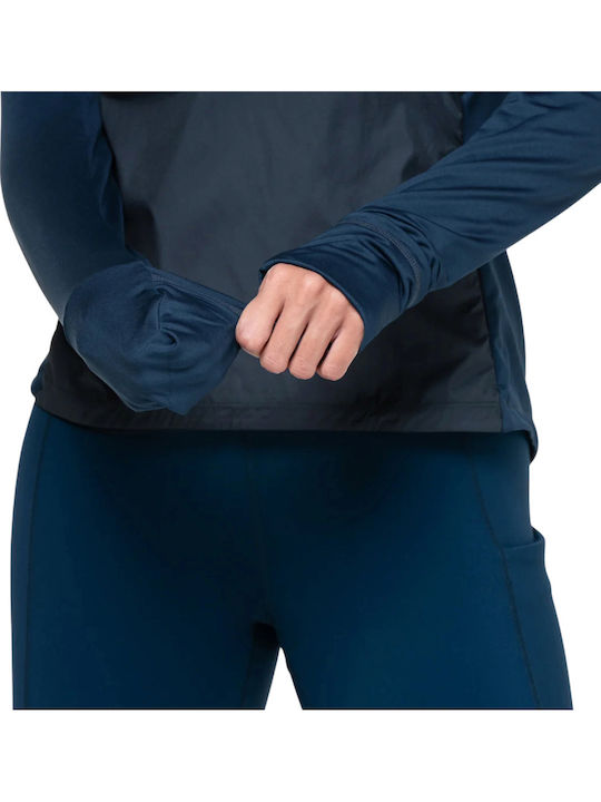 Bluza Damă Sport Uscare Rapidă Albastră