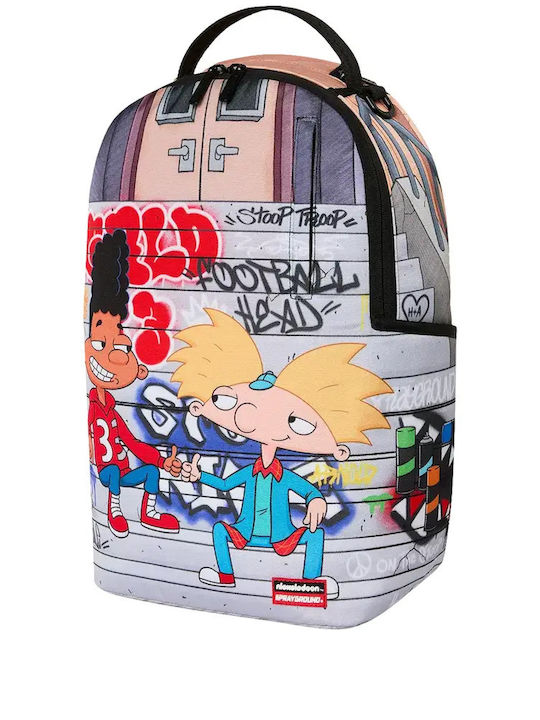 Sprayground School Backpack Junior High-High School with Water Bottle Holder HEY ARNOLD GRAFF STEPS 29 x 15 x 46cm