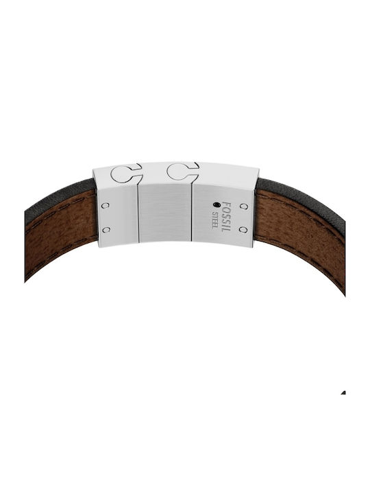 Fossil Brățară Pentru Bărbați Din Piele 21cm