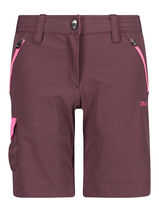 Kids Fabric Shorts/Bermuda Burgundy