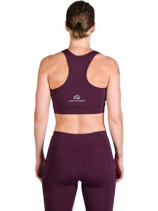 Bustier sport pentru femei Burgundy