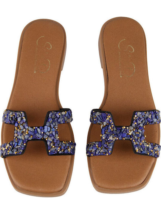 Women's Flat Sandals Blue