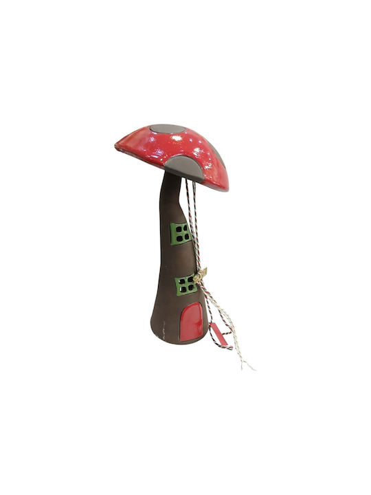 Kalliopi Silver Handmade Tabletop New Year's Lucky Charm with Wishes Black Ceramic 2027 13x22cm