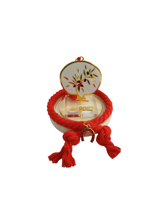 Kalliopi Silver Handmade Tabletop New Year's Lucky Charm Pomegranate Made of Glass 2027