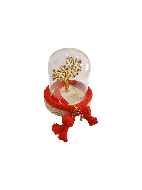 Kalliopi Silver Handmade Tabletop New Year's Lucky Charm Little Tree Gold Glass 2027