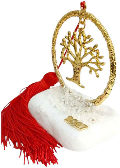 Kalliopi Silver Επιτραπέζιο Γούρι Δεντράκι Χρυσό από Πέτρα 2027