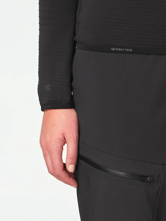 Essential Lightwarm Damen Sport Bluse Schwarz