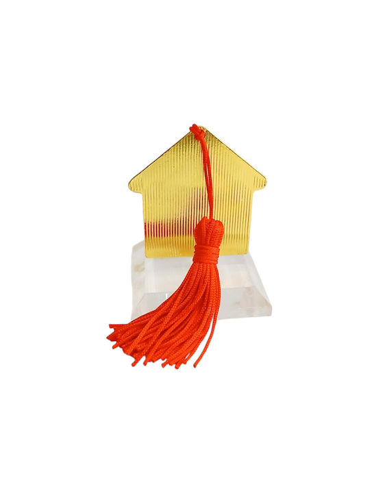 Kalliopi Silver Tabletop New Year's Lucky Charm Home Beige Made of Plexiglass 2027 5x5.7cm