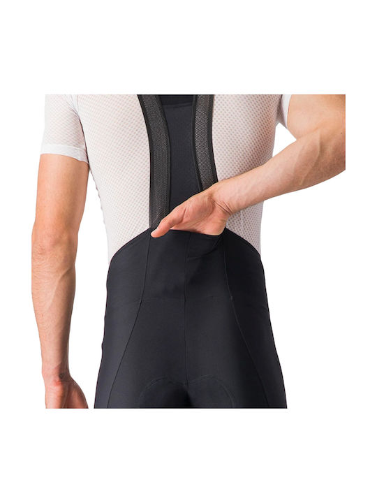 Castelli Pantaloni De Ciclism Pentru Bărbați Cu Bretele Negri