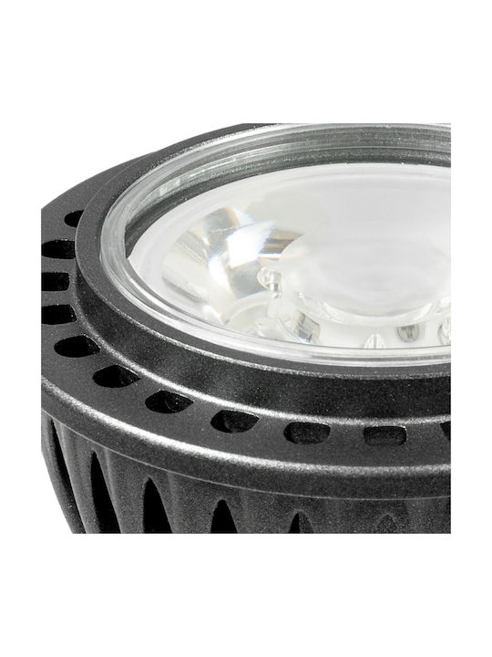 kelvo Metallic Recessed Spot with Built-in LED and Warm White Light White 5x5cm