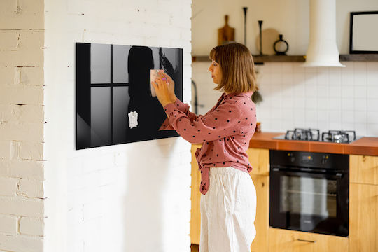 Placă Magnetică Neagră Un Magnet 100x70
