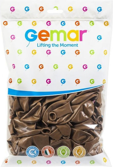 Composition with 100 Brown Balloons 30cm