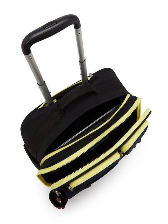 Kipling New Storia School Bag Trolley Black Pocket Block 40.5 x 20 x 45cm