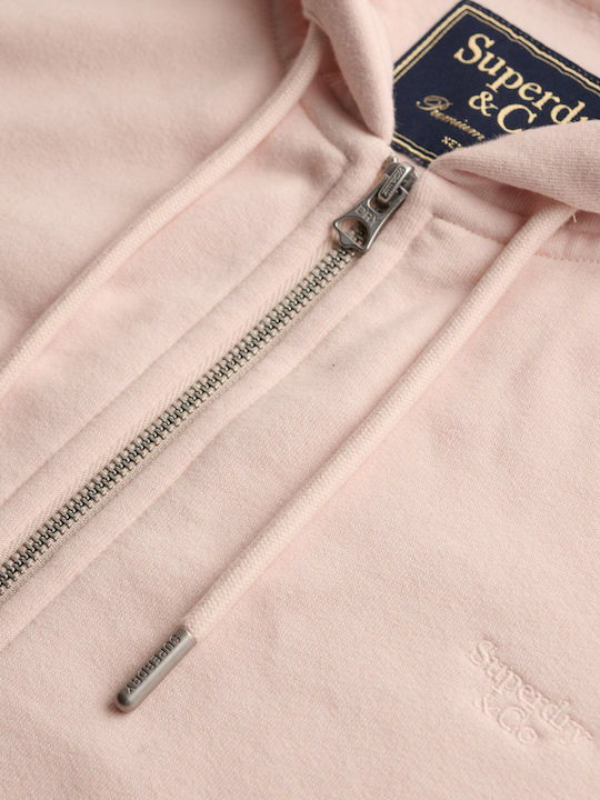 Дамска суитшърт жилетка Rose Blush Pink