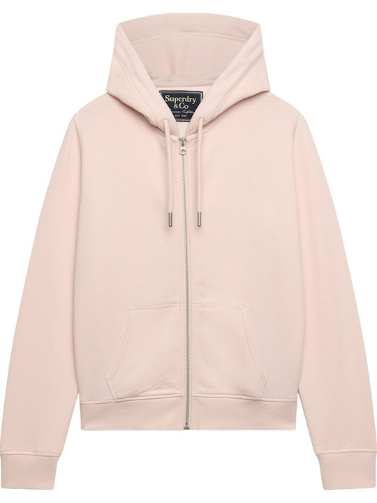 Дамска суитшърт жилетка Rose Blush Pink