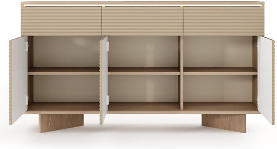 Semi Holz Sideboard mit Schubladen Boliwar 153.9x40x84.4cm