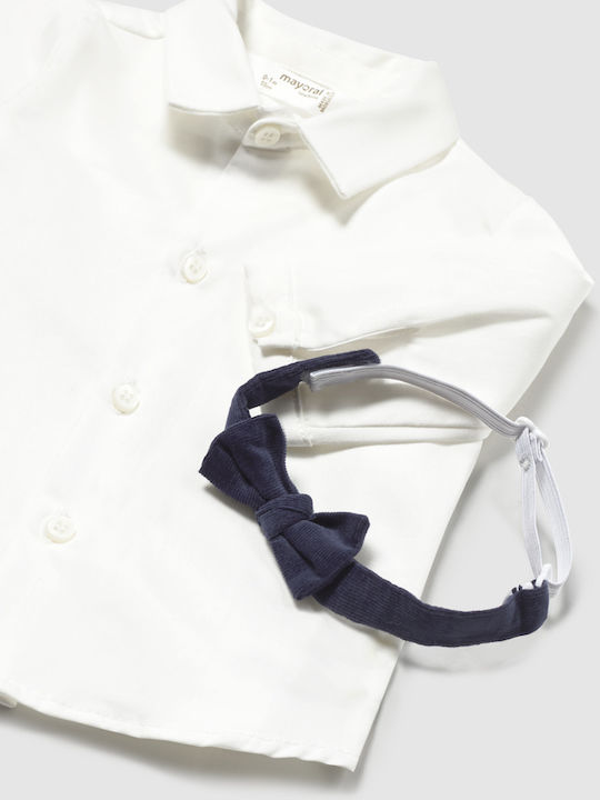 Cămașă pentru copii cu mânecă lungă Ecru