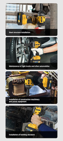 Deli DC234Z Brushless Battery Impact Wrench 20V Solo with 1/2" Socket