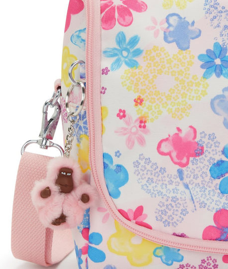 Kipling New Kichirou School Snack Bag 6 Litre Flower Stamp 20.5x12.5x23cm