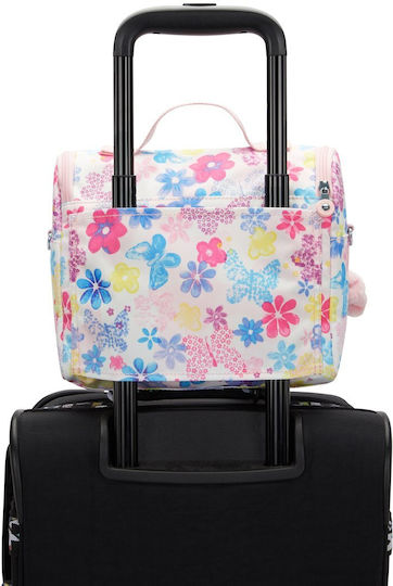 Kipling New Kichirou School Snack Bag 6 Litre Flower Stamp 20.5x12.5x23cm