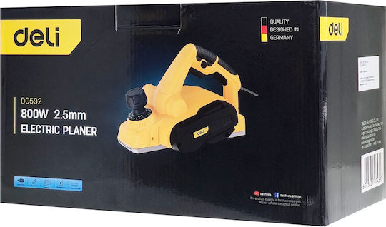 Deli DC592 Planer 800W with Dust Suction System