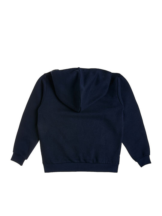 Kinder-Sweatshirt mit Blauer Kapuze
