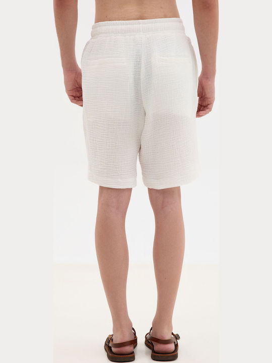 Pantaloni Scurți Pentru Femei Bermude Ecru