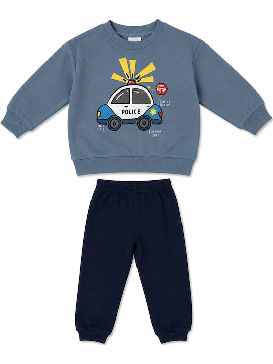 Kids Sweatpants Set With Top Grey 2 Pieces