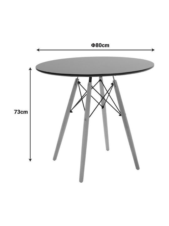 Kitchen Table Relish with 2 Chairs 80x80cm