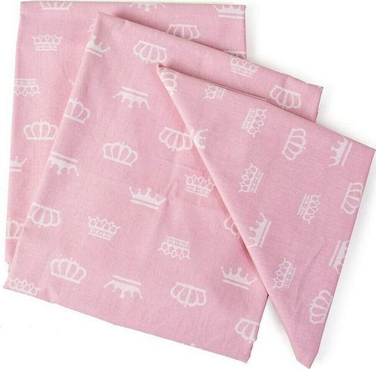 Dimcol Βρεφική Παπλωματοθήκη Princess 47 Pink 120x160εκ.