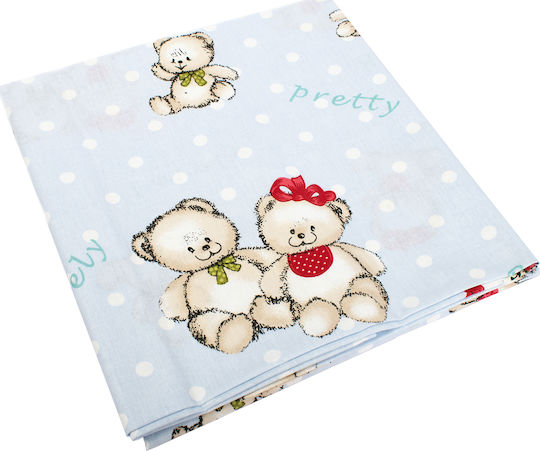 Dimcol Бебешка Долна Калъфка Two Lovely Bears 64 Синьо 120x160см. Dimcol Бебешка Долна Калъфка Two Lovely Bears 64 Синьо 120x160см.