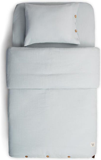 Funna Baby Baby Bettbezug Set mit Kissenbezug Gray 110x150cm.