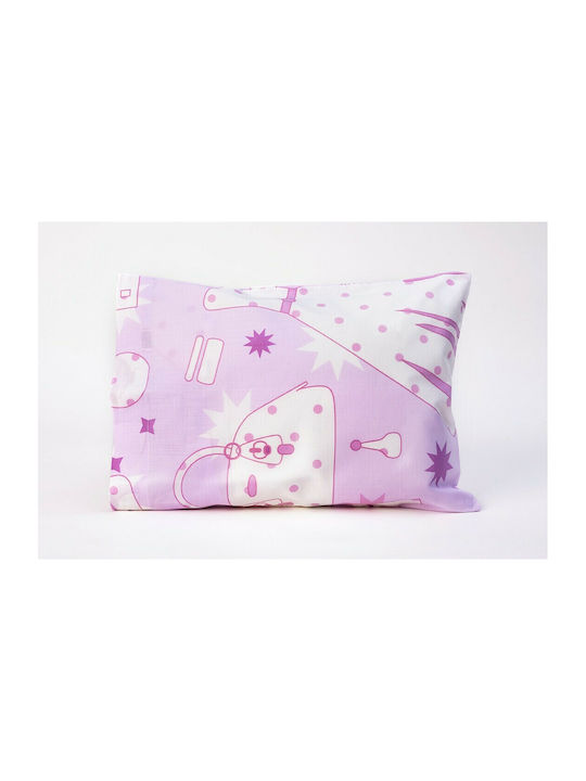 Aigaion Față de pernă pentru bebeluși din 100% bumbac Violet 30x40cm