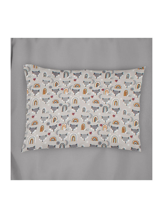 Dimcol Βρεφική Μαξιλαροθήκη Grey 45x35εκ.
